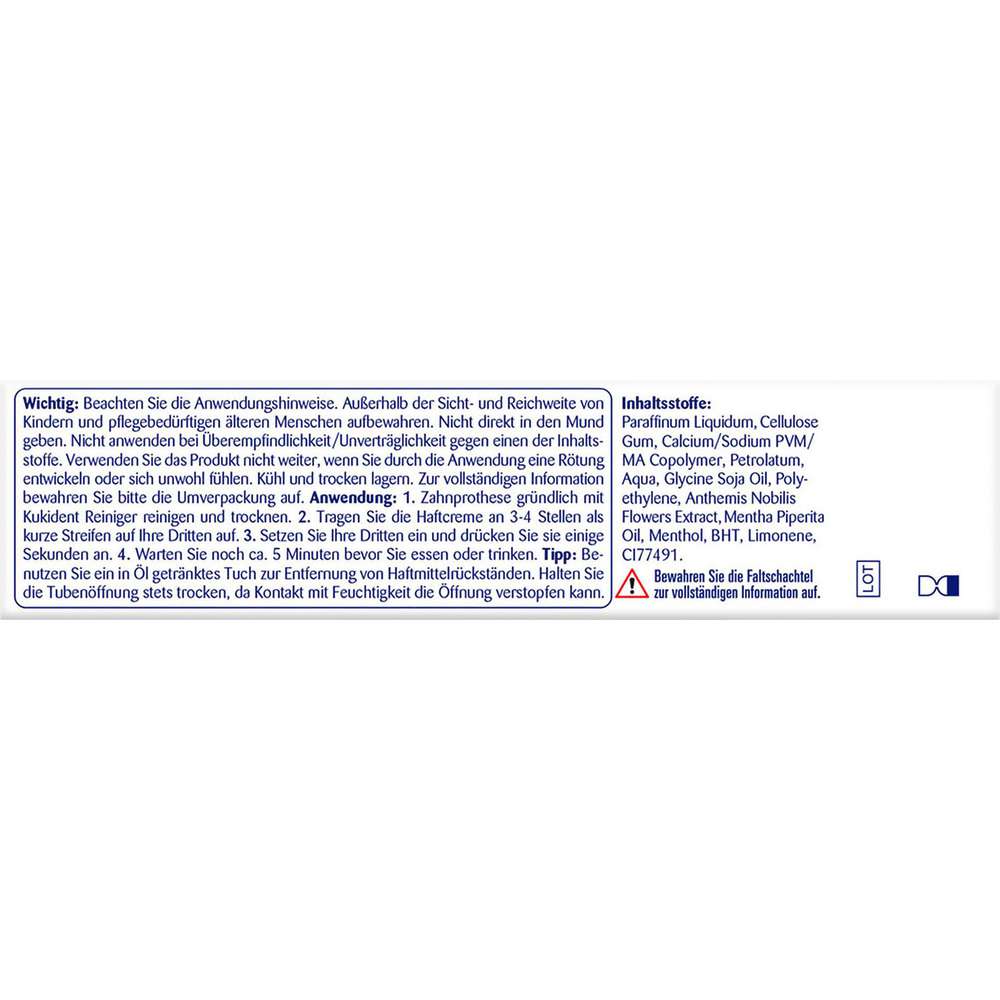 Produktabbildung Kukident Haftcreme, Kamille