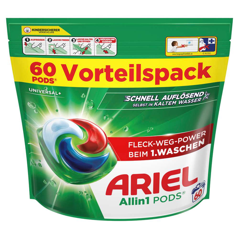 Produktabbildung Ariel Universal-Waschmittel Pods. All-in-1