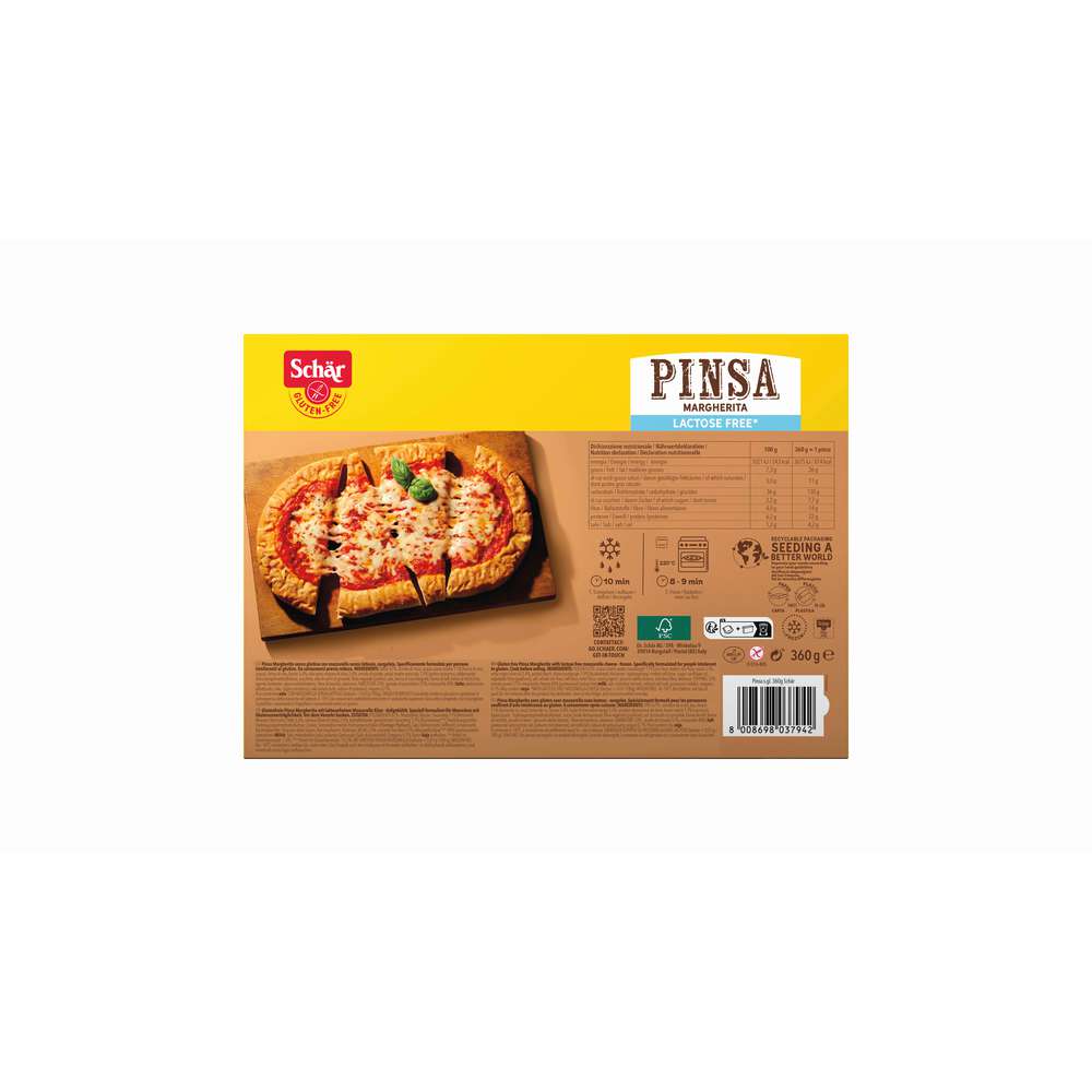 Produktabbildung Schär Pinsa Margherita glutenfrei, tiefgekühlt