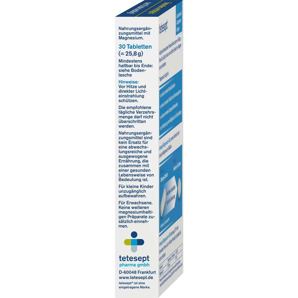 Produktabbildung tetesept Magnesium 400 hochdosiert