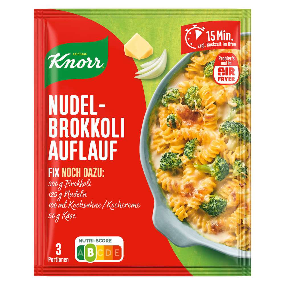 Produktabbildung Knorr Fix Würzmischung Nudel-Broccoli Auflauf