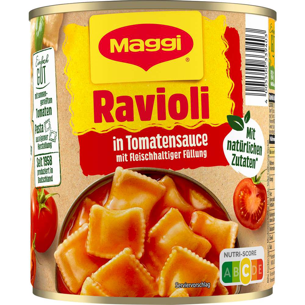 Produktabbildung Maggi Ravioli, Tomate