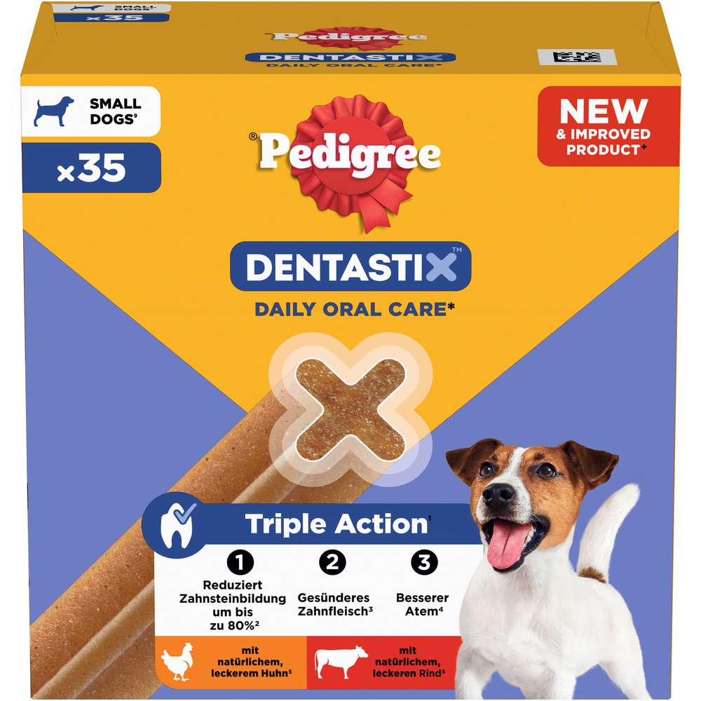 Produktabbildung Pedigree Hunde-Snack, Dentastix Kaustangen, Daily Oral Care, klein