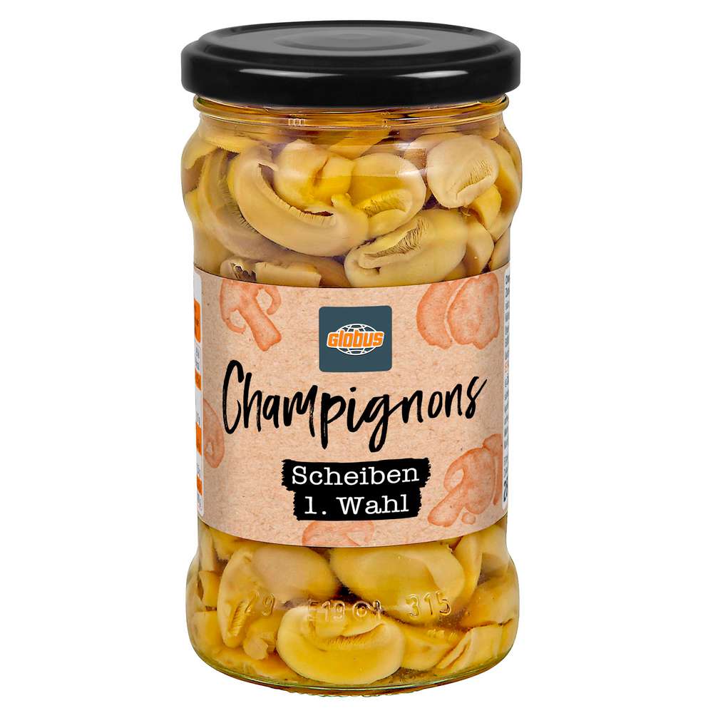 Produktabbildung GLOBUS Champignons 1.Wahl in Scheiben
