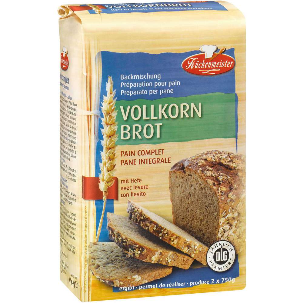 Produktabbildung Küchenmeister Brotbackmischung, Vollkornbrot