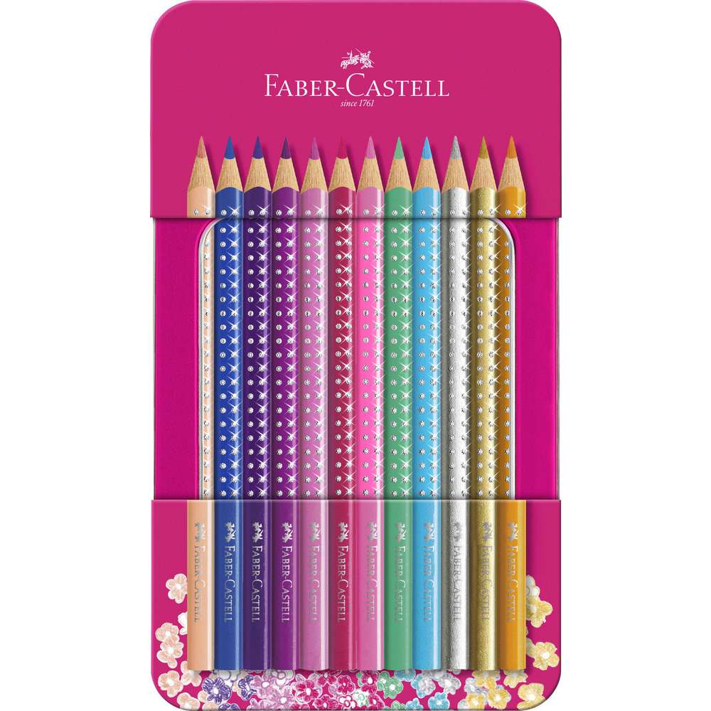 Produktabbildung Faber-Castell Buntstifte Sparkle,12er Metalletui