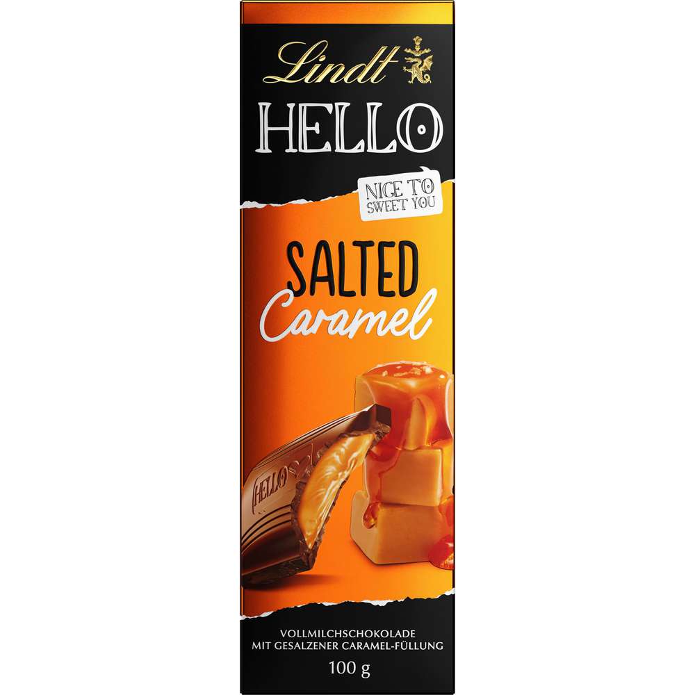 Produktabbildung Lindt Hello Tafelschokolade, Salted Caramel