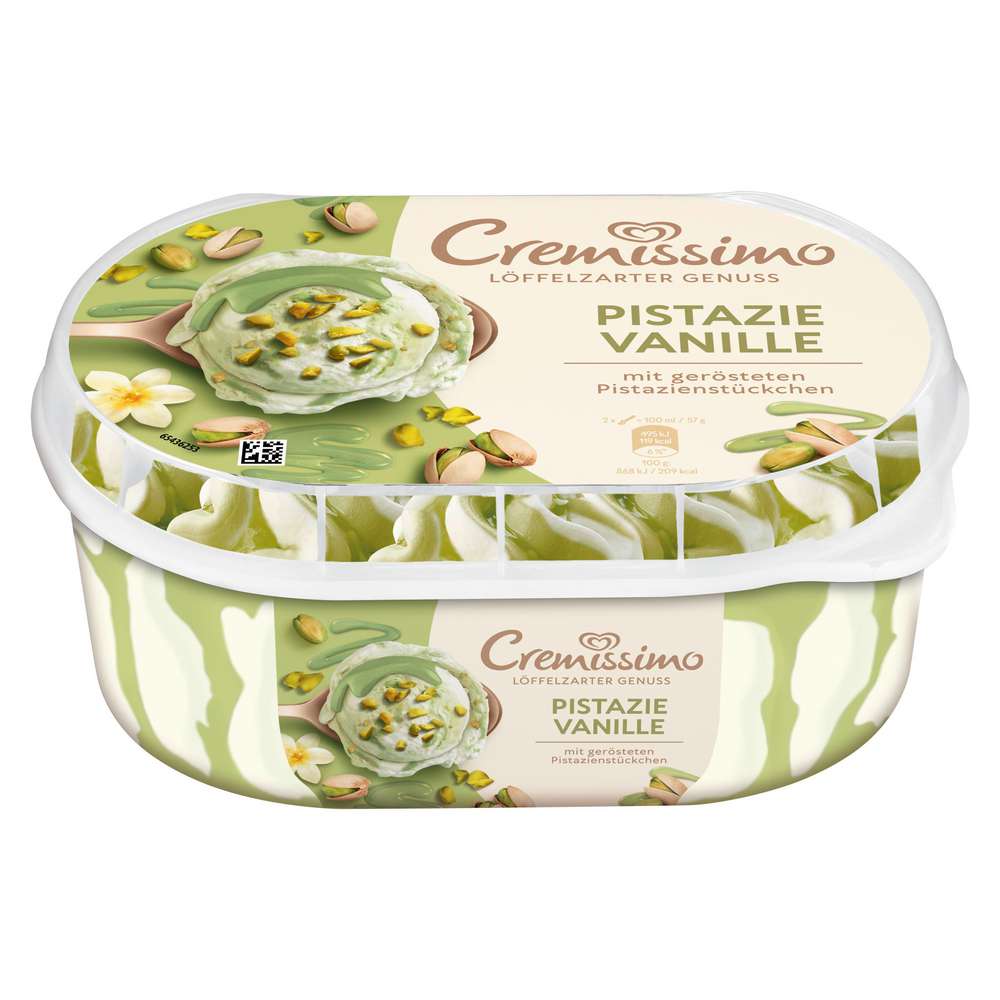 Produktabbildung Langnese Eis Cremissimo, Pistazie Vanille