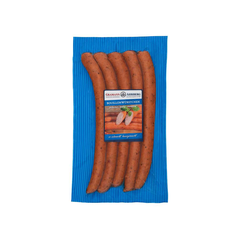 Produktabbildung Gramann & Ahrberg Bouillon-Würstchen, geräuchert 