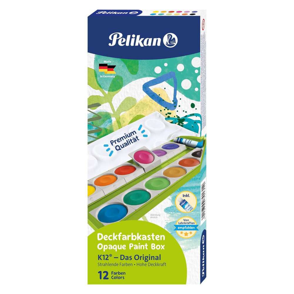 Produktabbildung Pelikan Farbkasten K12 Grün inkl. Deckweiss