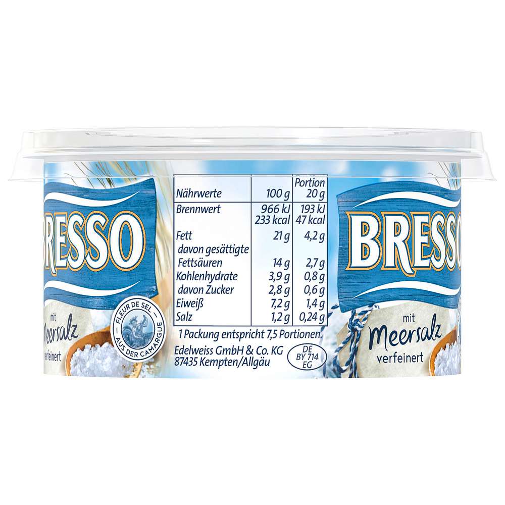 Produktabbildung Bresso Frischkäse, Meersalz