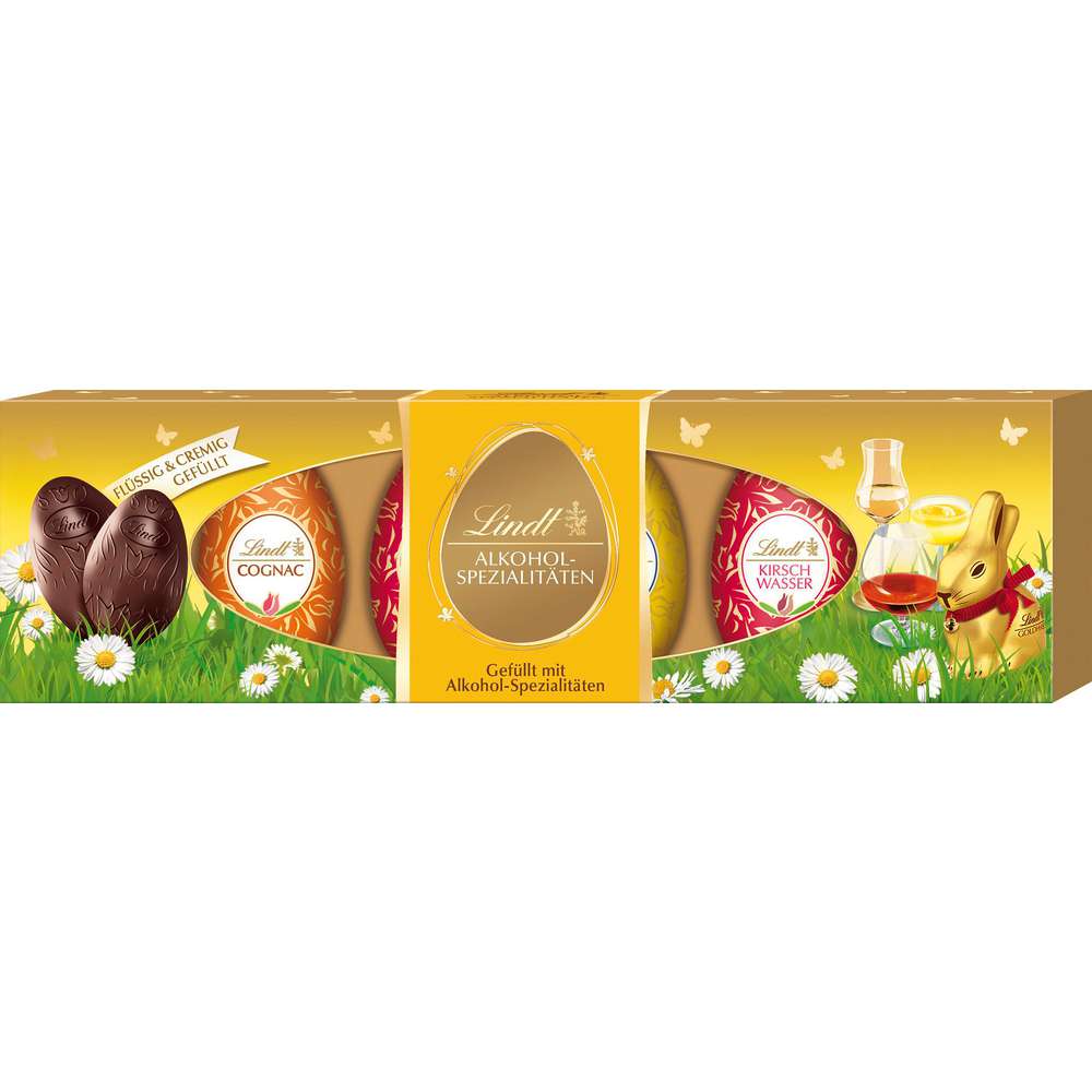 Produktabbildung Lindt Schokopralinen Alkoholeier