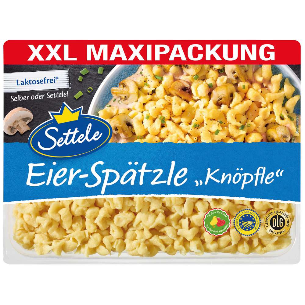 Produktabbildung Settele Eierspätzle Knöpfle