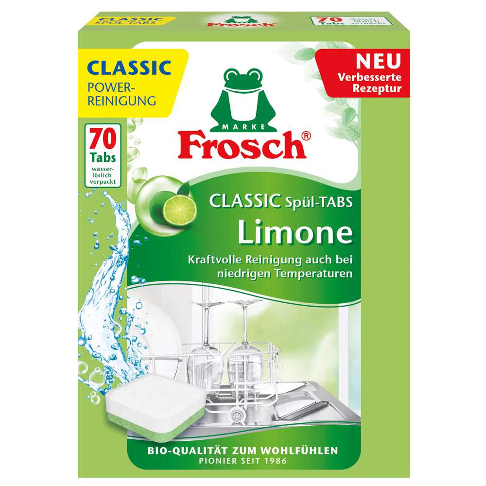 Produktabbildung Frosch Spülmaschinen-Tabs, Classic, Limone