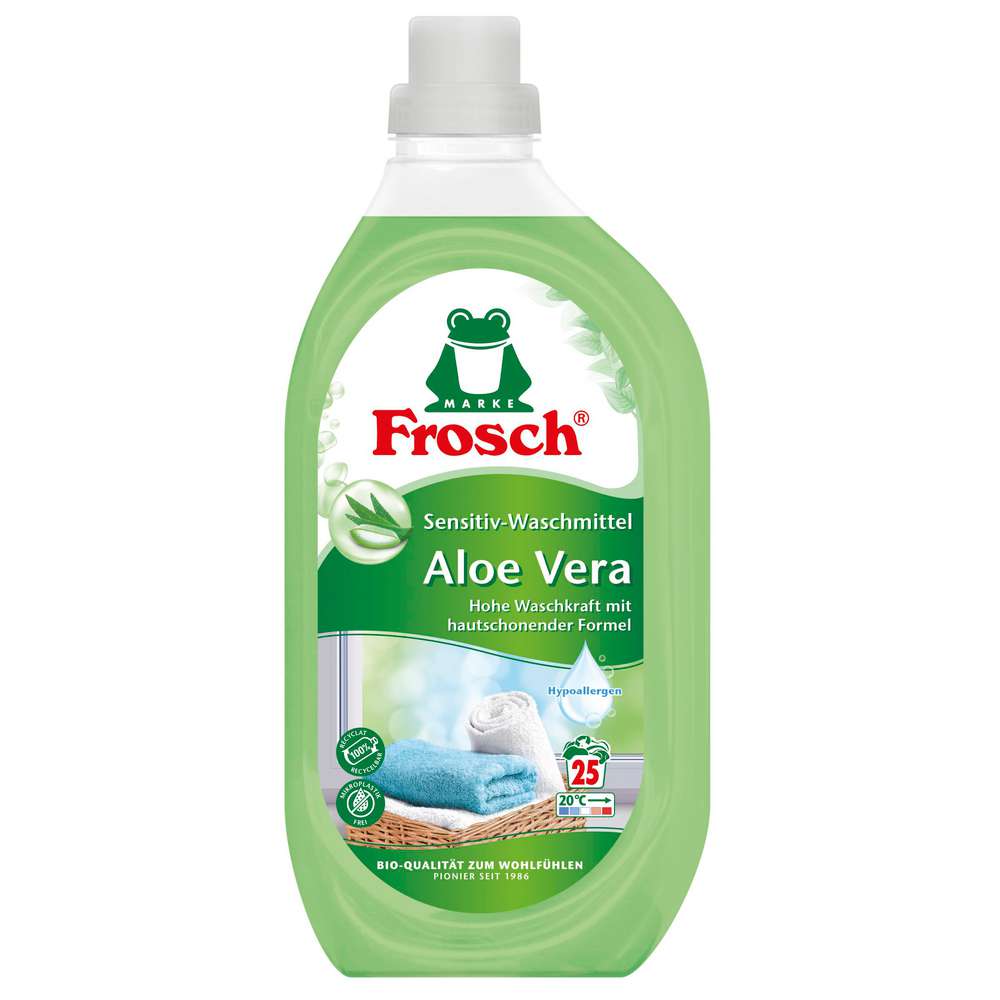 Produktabbildung Frosch Sensitiv-Waschmittel, flüssig, Aloe Vera