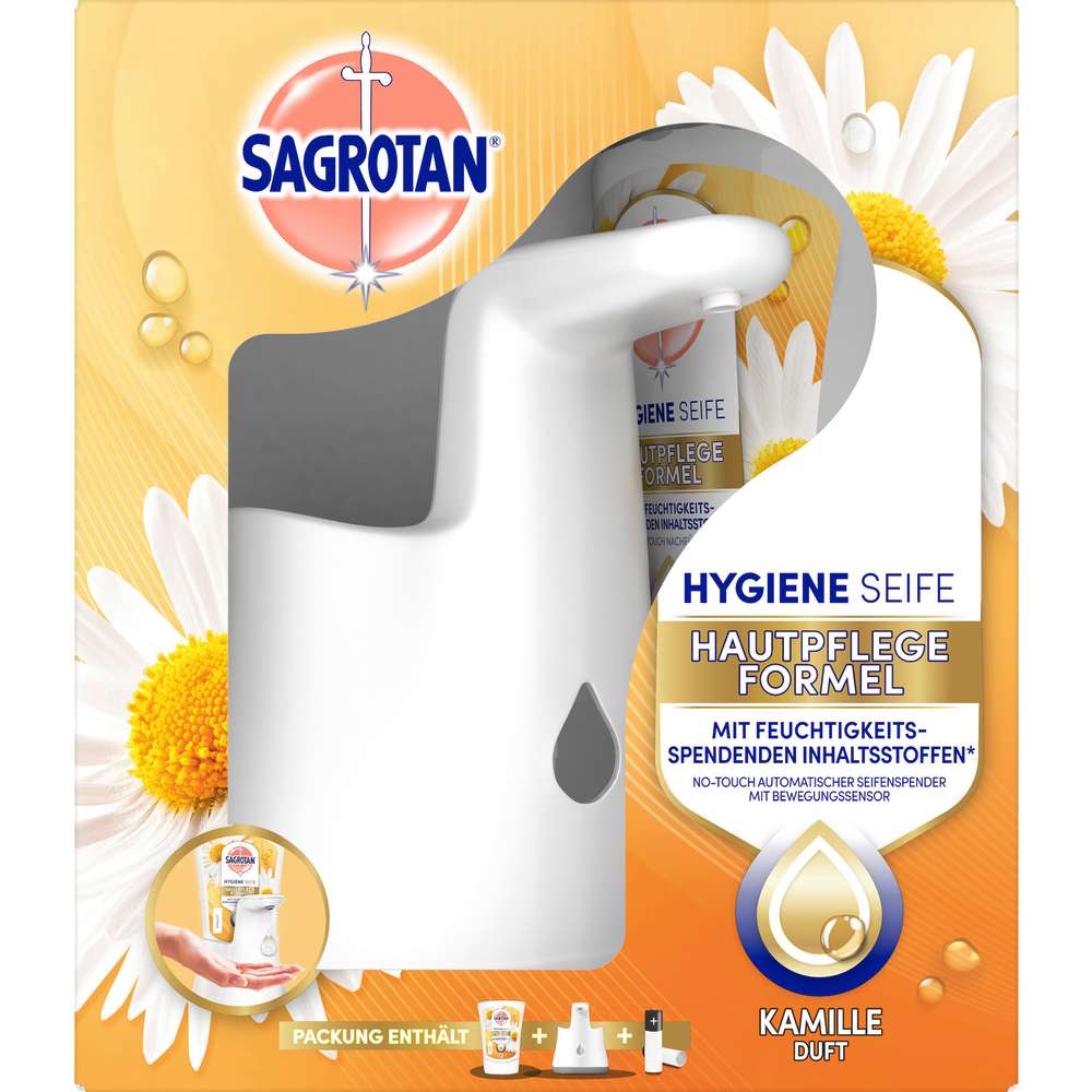 Produktabbildung Sagrotan Starterset Flüssigseife Lotusblüte & Kamillenöl Sanft zur Haut, weiß