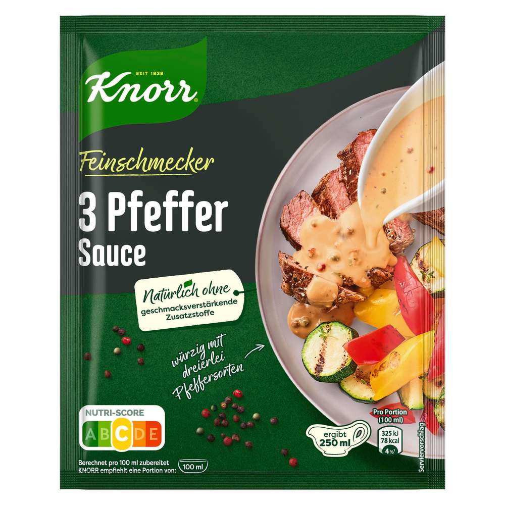 Produktabbildung Knorr Feinschmecker 3-Pfeffer Sauce