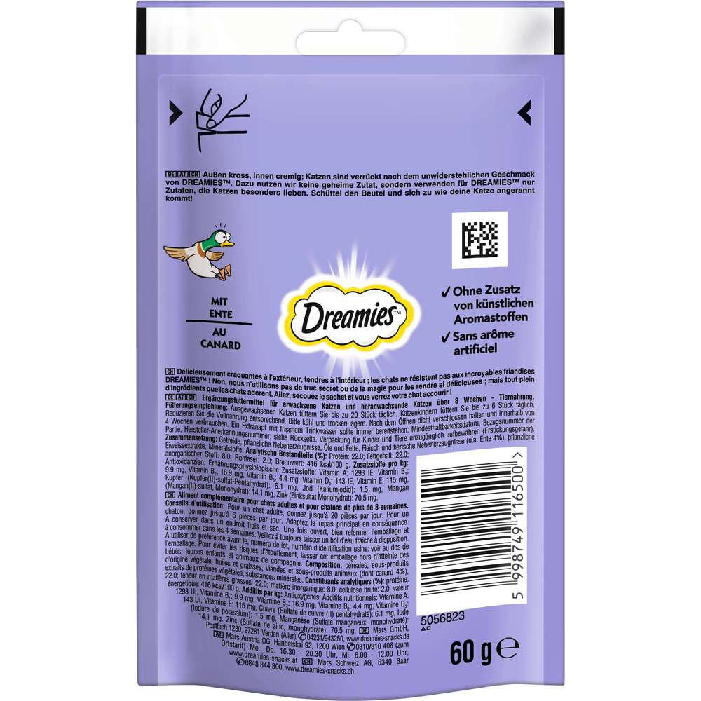Produktabbildung Dreamies Katzen-Snack, Ente
