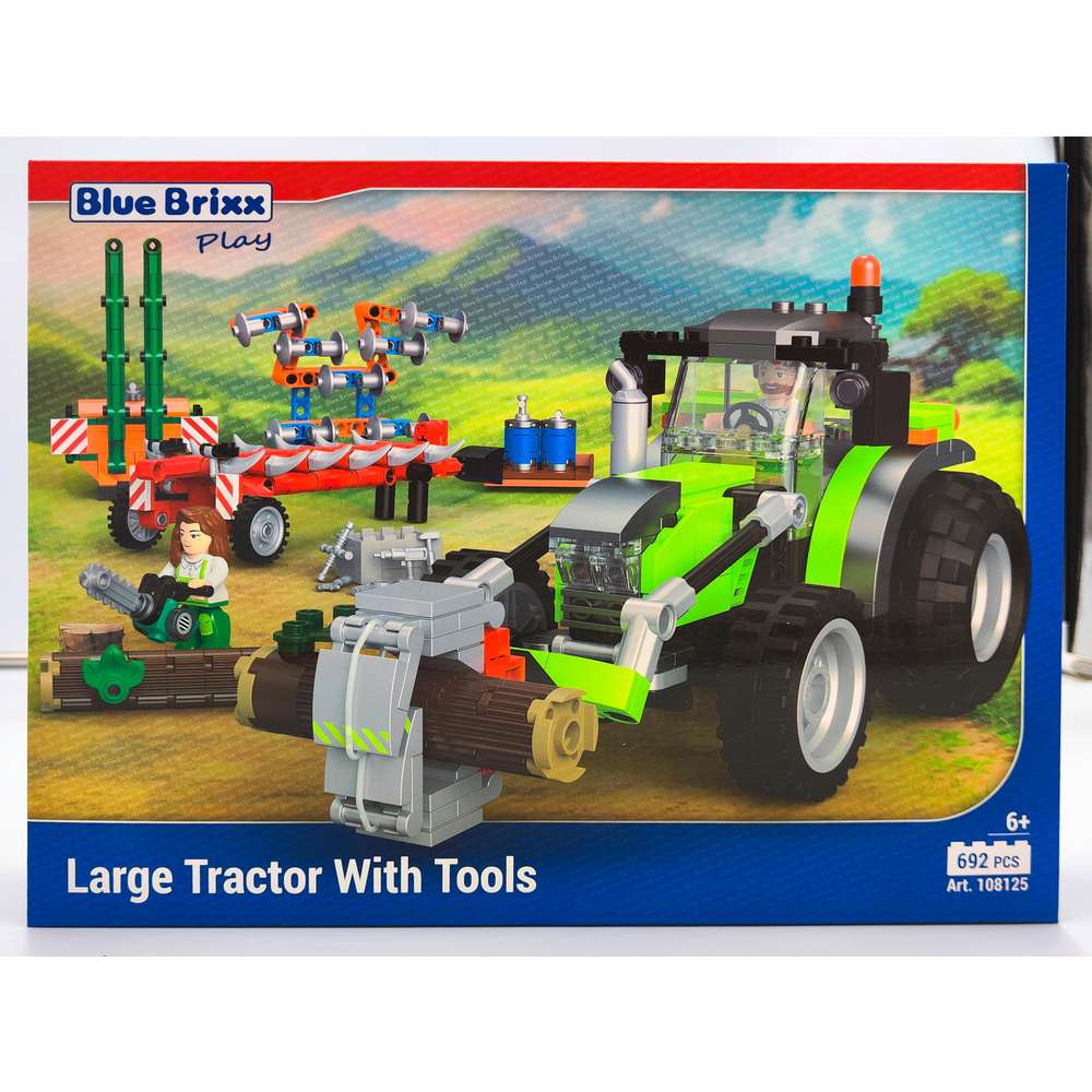 Produktabbildung Blue Brixx Bausteine, Großer Traktor mit Zubehör