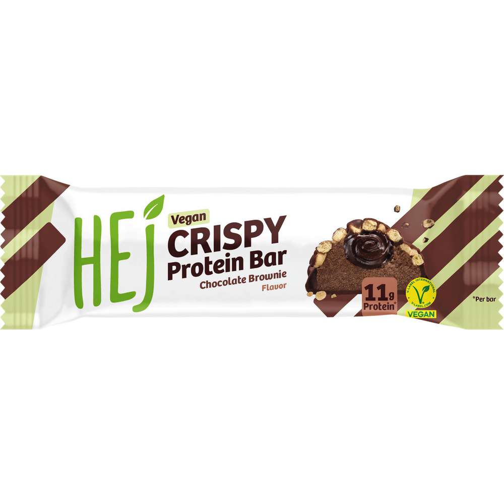 Produktabbildung hej Protein Bar Vegan Crispy Brownie