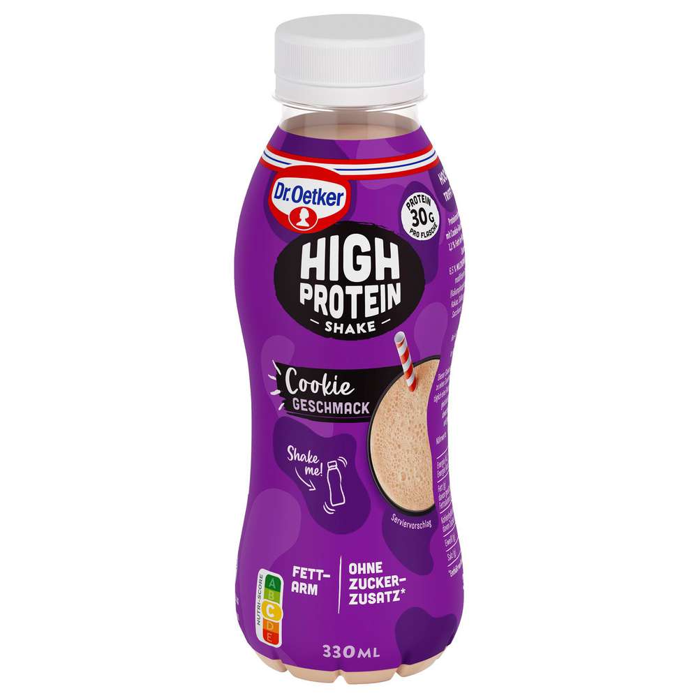 Produktabbildung Dr. Oetker High Protein Shake Cookie Geschmack