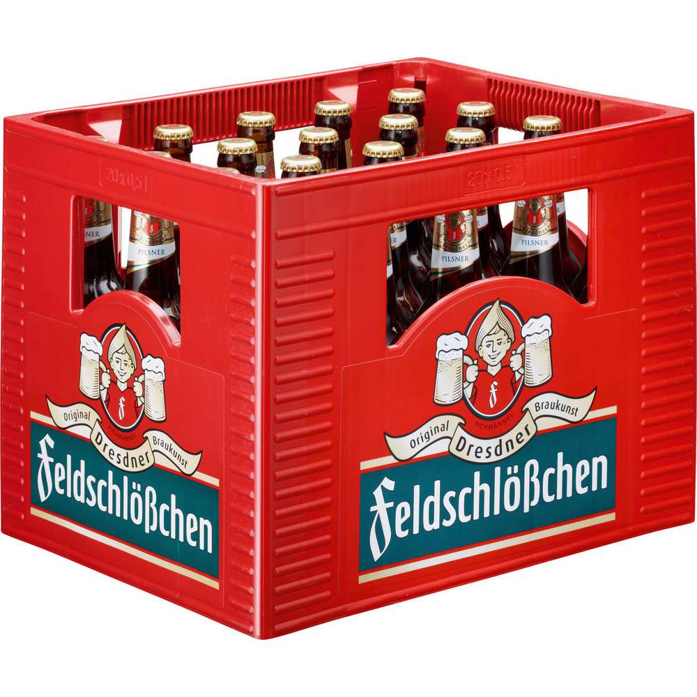 Produktabbildung Feldschlößchen Schlankes Pilsener Bier 4,9% (20x 0,500 Liter)