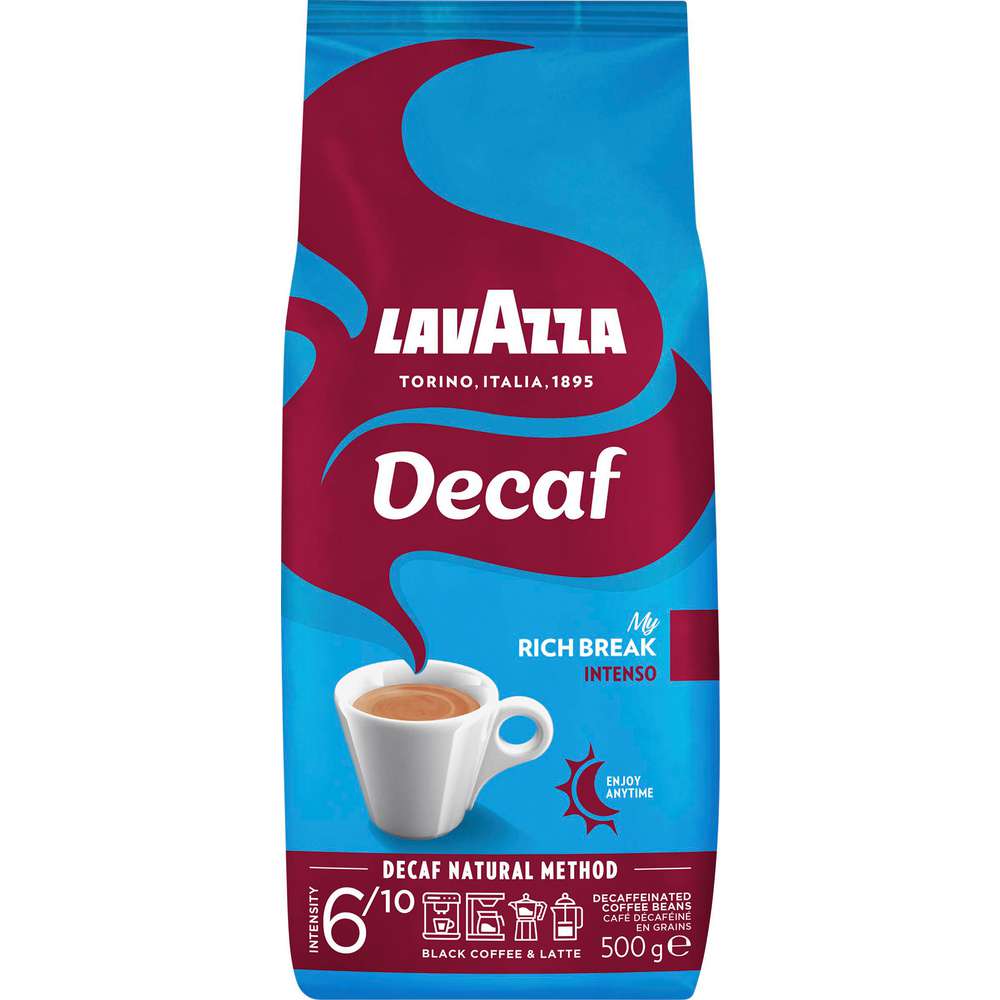 Produktabbildung Lavazza Kaffee Decaf Rich Break Intenso, ganze Bohnen