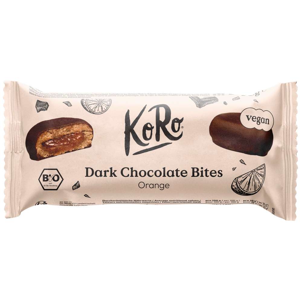 Produktabbildung KoRo Bio Bites Dark Choco-Orange