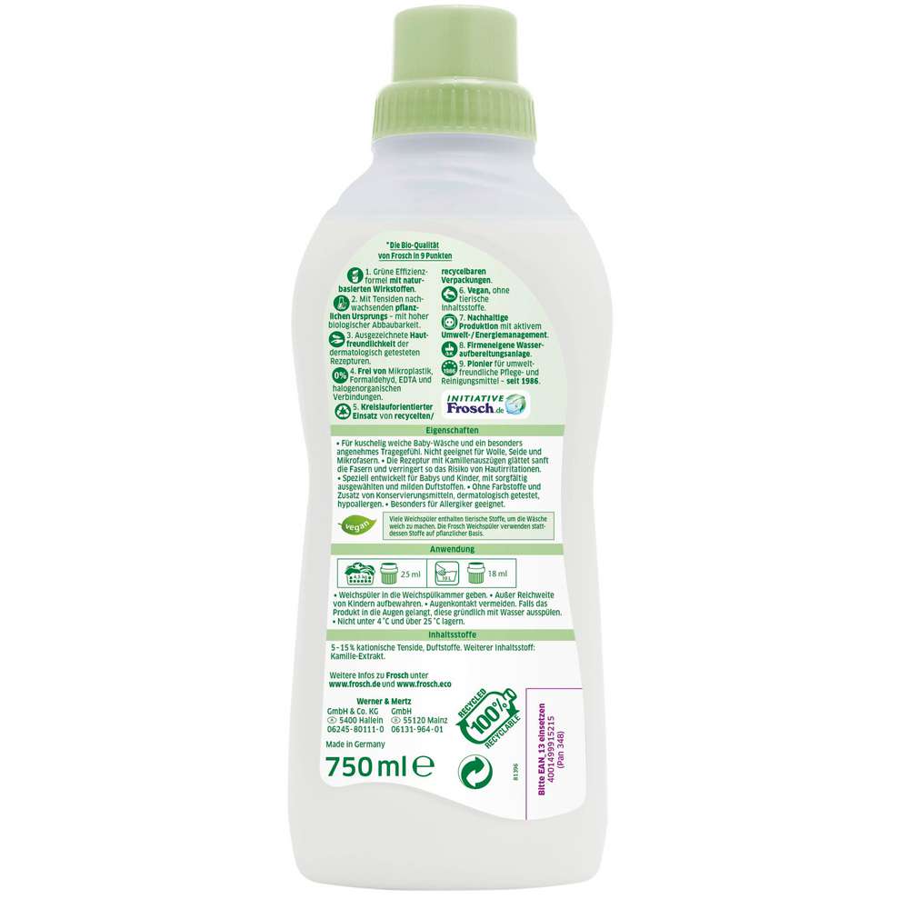 Produktabbildung Frosch Baby Weichspüler