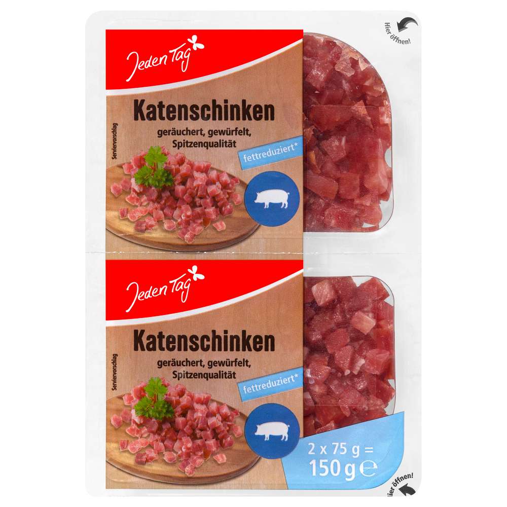 Produktabbildung Jeden Tag Katenschinken gewürfelt, mager