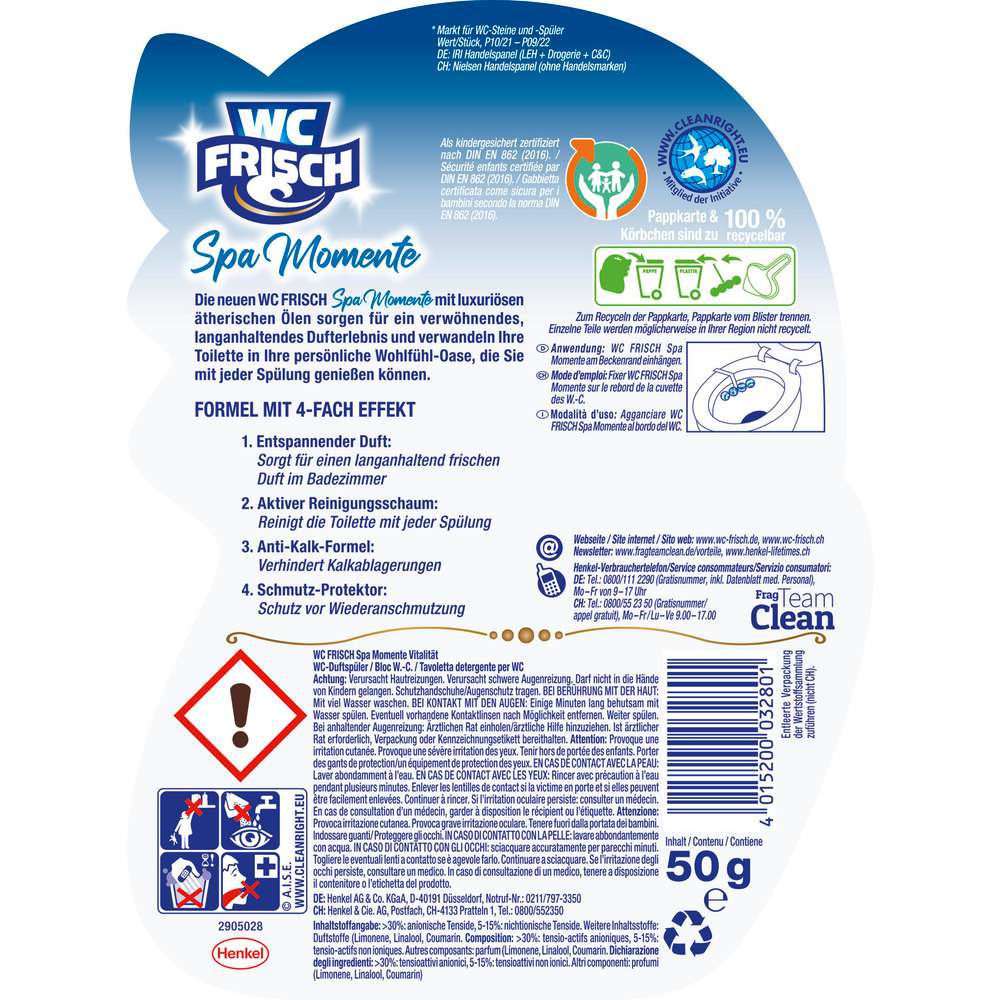 Produktabbildung WC Frisch WC-Erfrischer, Spa Momente Vitalität