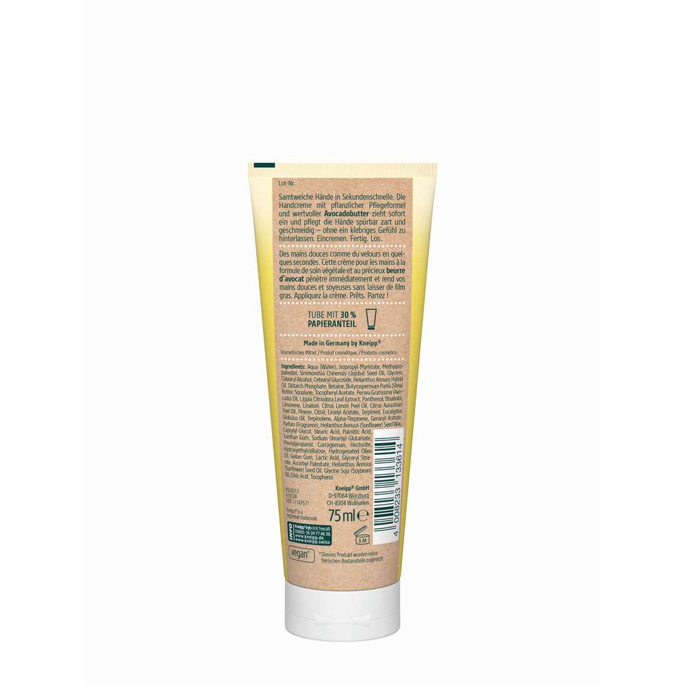 Produktabbildung Kneipp Sekunden-Handcreme, Zitronenverbene & Avocadobutter