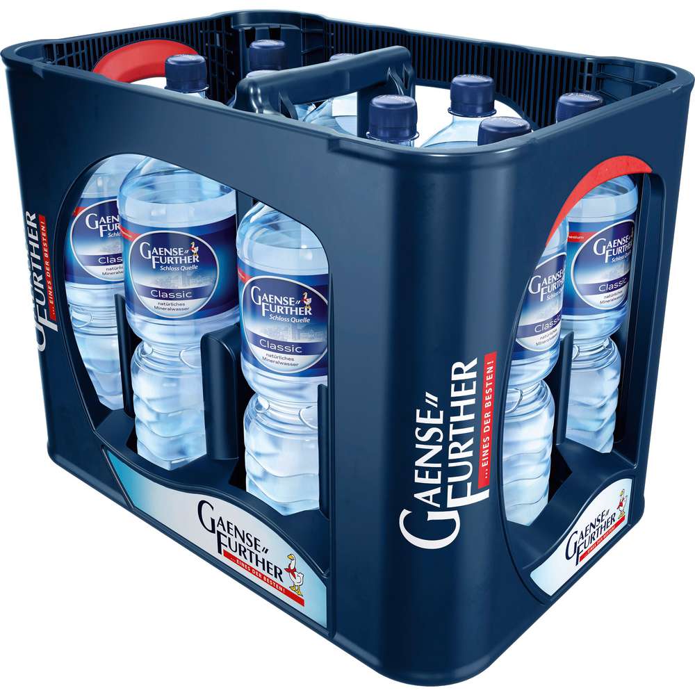 Produktabbildung Gänsefurther Mineralwasser, Klassik (12x 1,000 Liter)