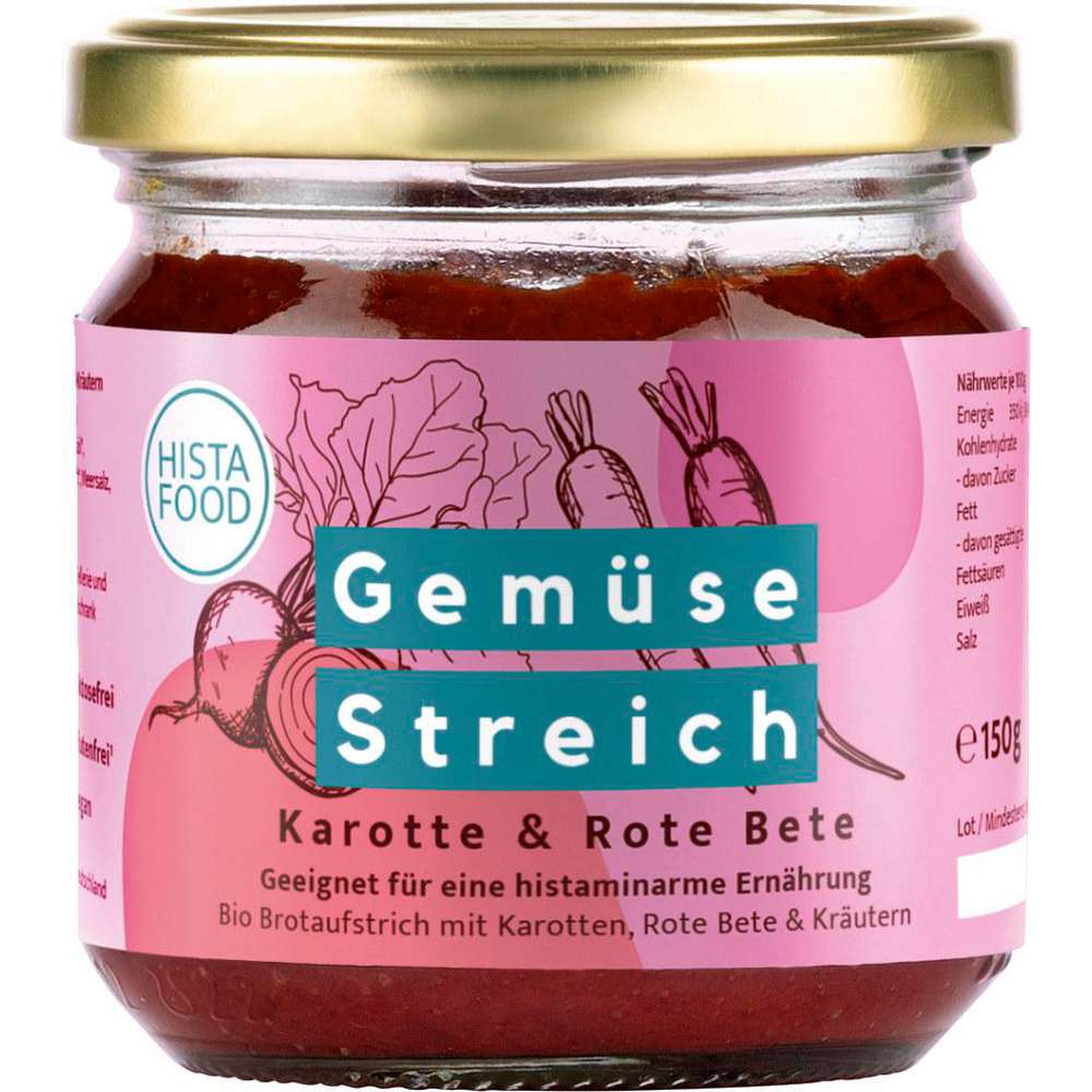 Produktabbildung Histafit Bio Gemüse-Streich, Karotte & Rote Bete