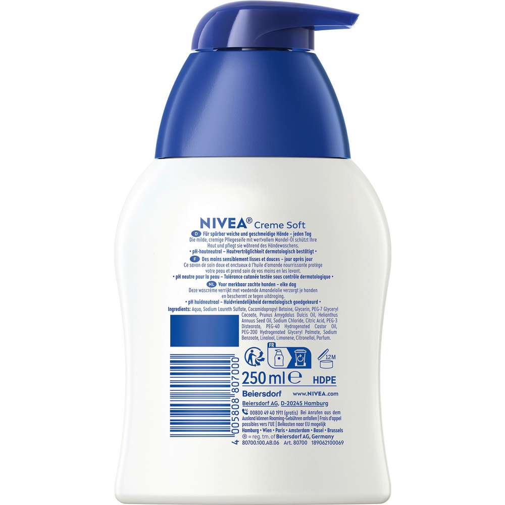 Produktabbildung Nivea Flüssigseife, Creme Soft