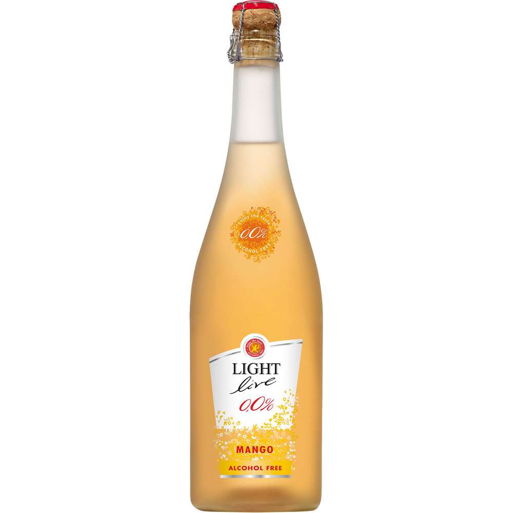 Produktabbildung Light Live Mango aromatisiertes Getränk aus schäumendem alkoholfreiem Wein