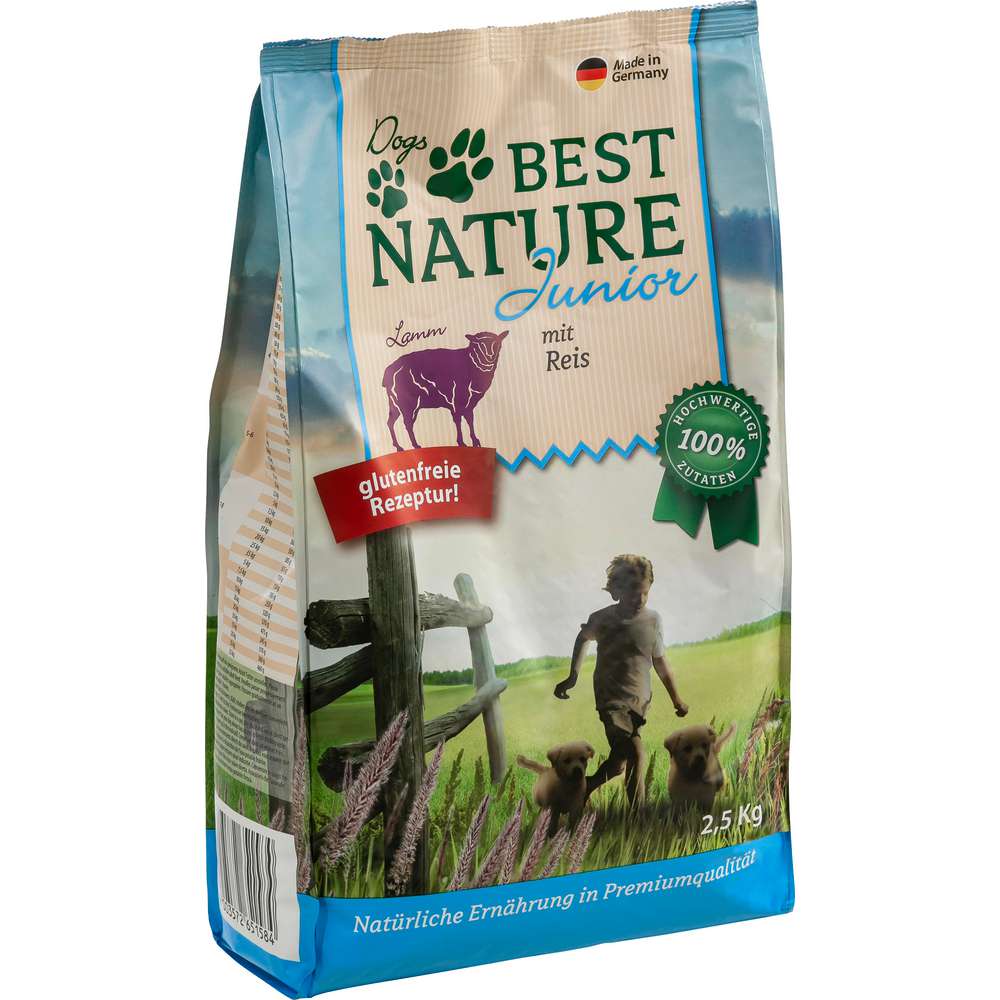 Produktabbildung Best Nature Hunde-Trockenfutter Junior, Lamm/Reis