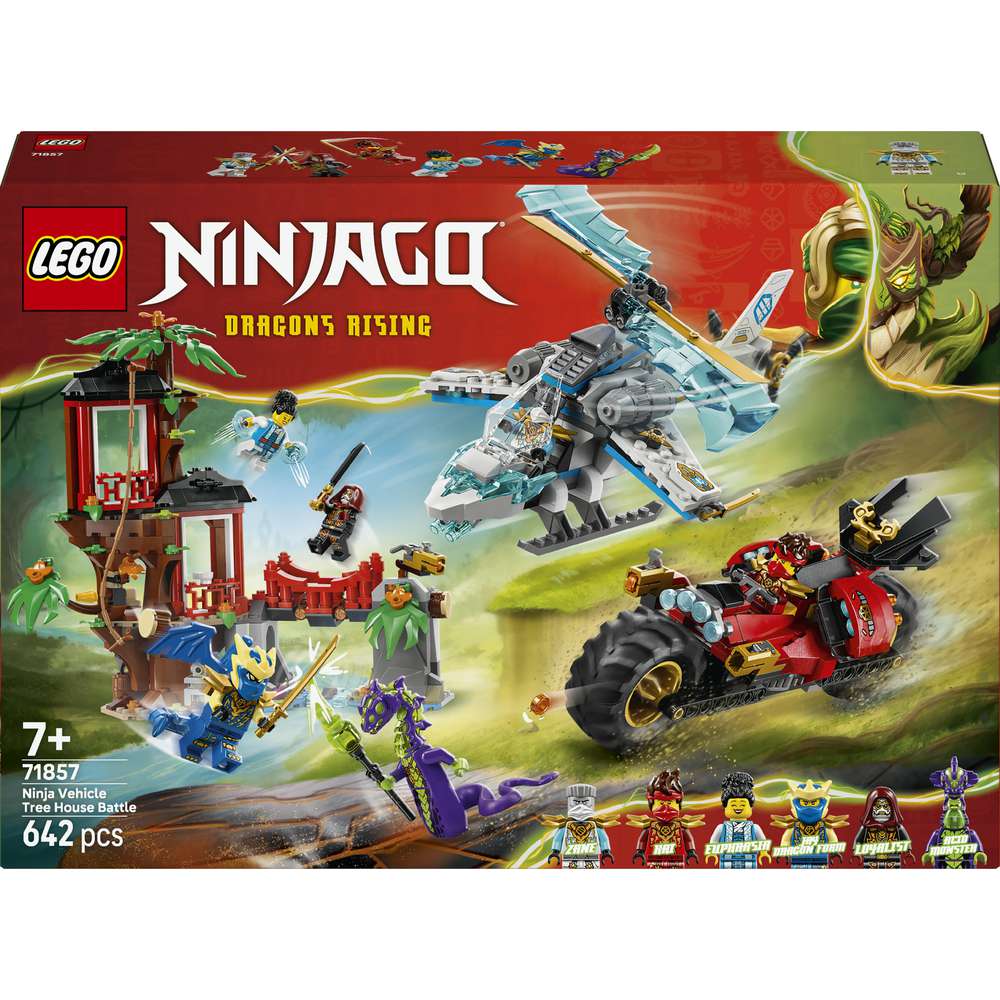 Produktabbildung Lego LEGO NINJAGO Showdown am Baumhaus mit dem Ninja-Bike 71857