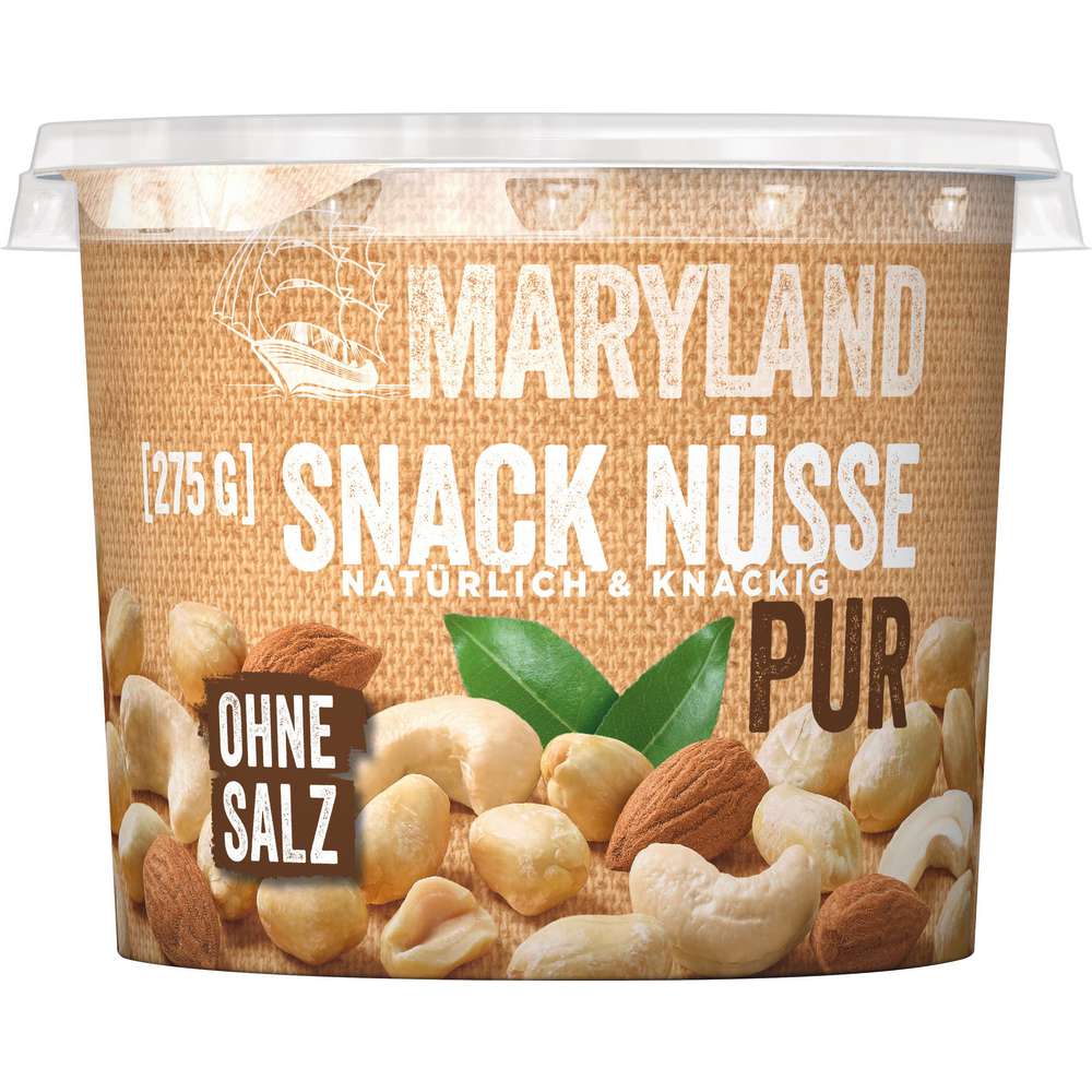 Produktabbildung Maryland Snack Nüsse, ungesalzen