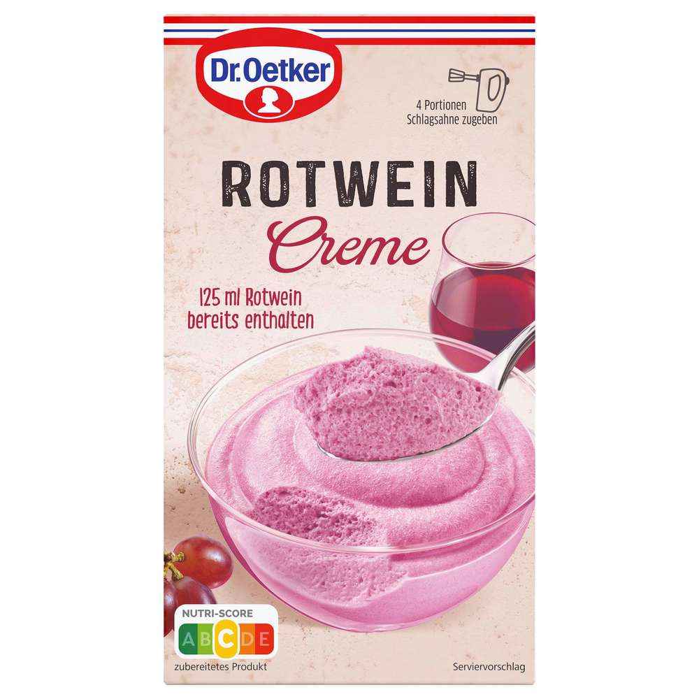 Produktabbildung Dr. Oetker Rotwein Creme