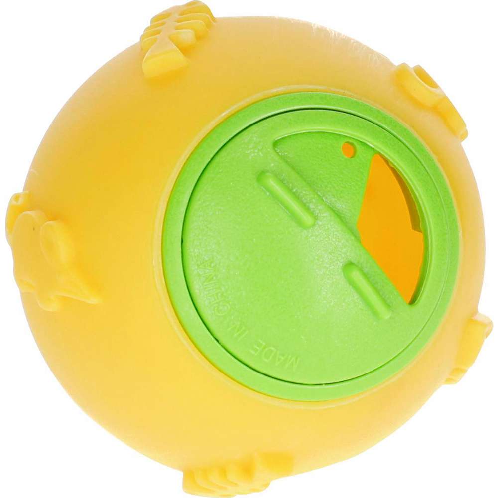 Produktabbildung Kerbl Katzenspielzeug Snackball, 7,5cm, gelb
