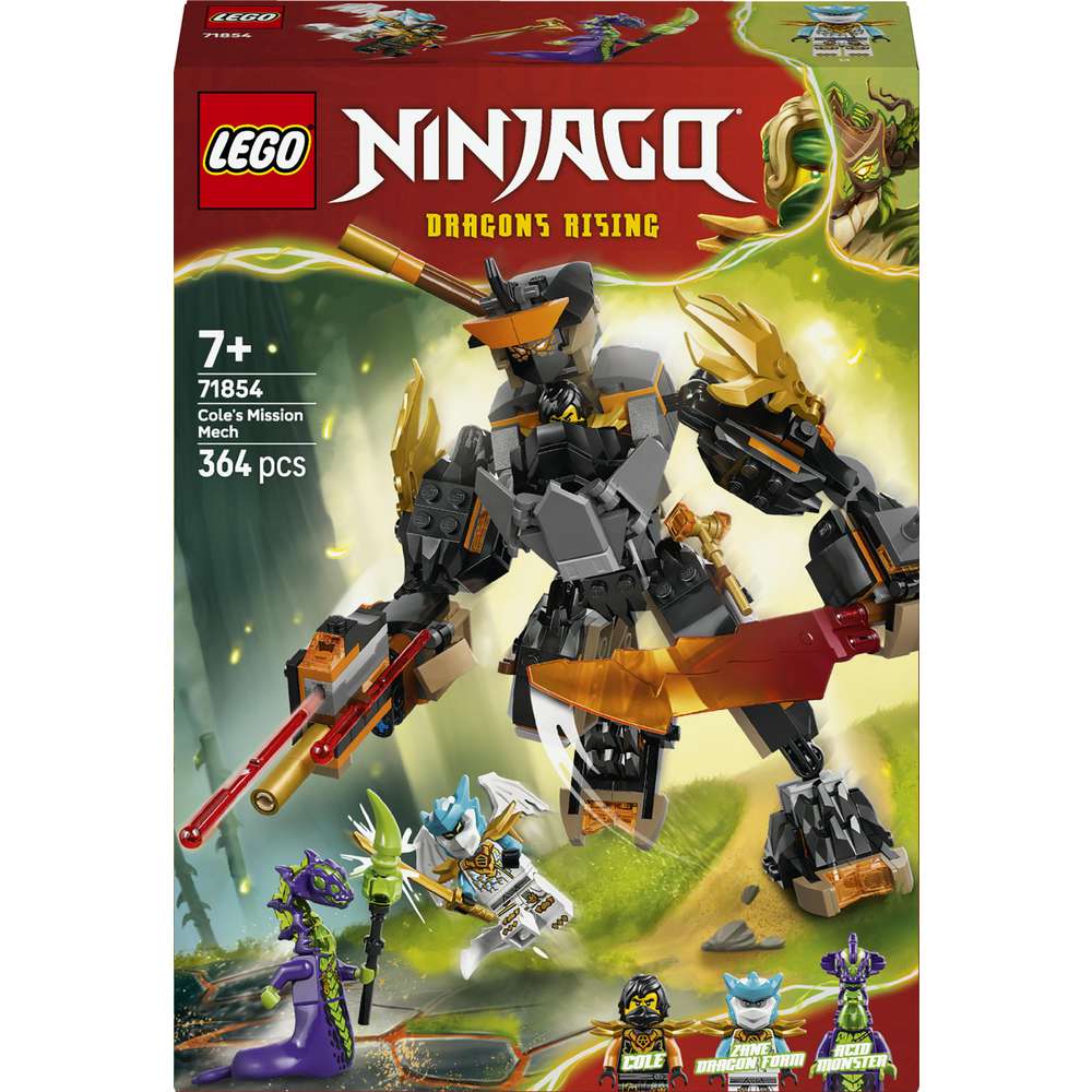 Produktabbildung Lego LEGO NINJAGO Coles Action-Mech und Drachen-Zane 71854