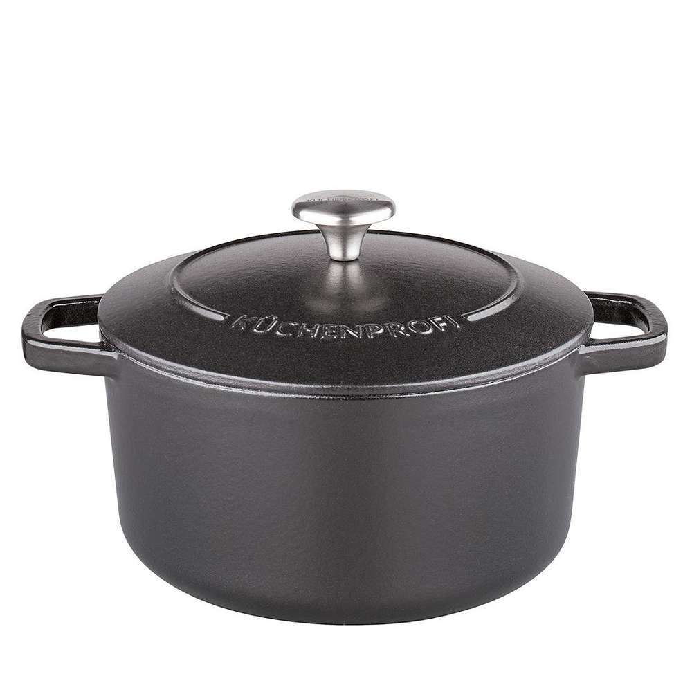 Produktabbildung Küchenprofi Gussbräter Bretagne 24cm rund, schwarz
