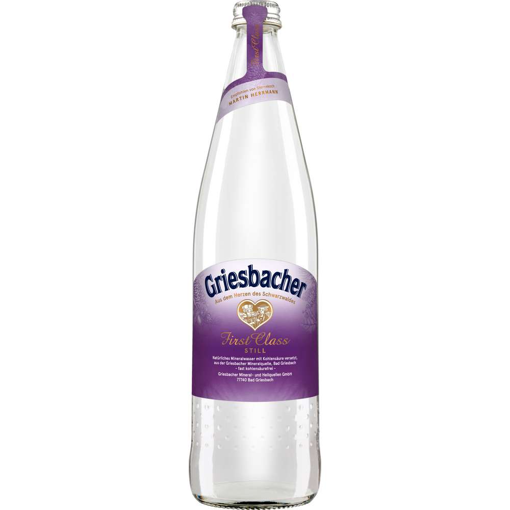 Produktabbildung Griesbacher First Class Mineralwasser, Still