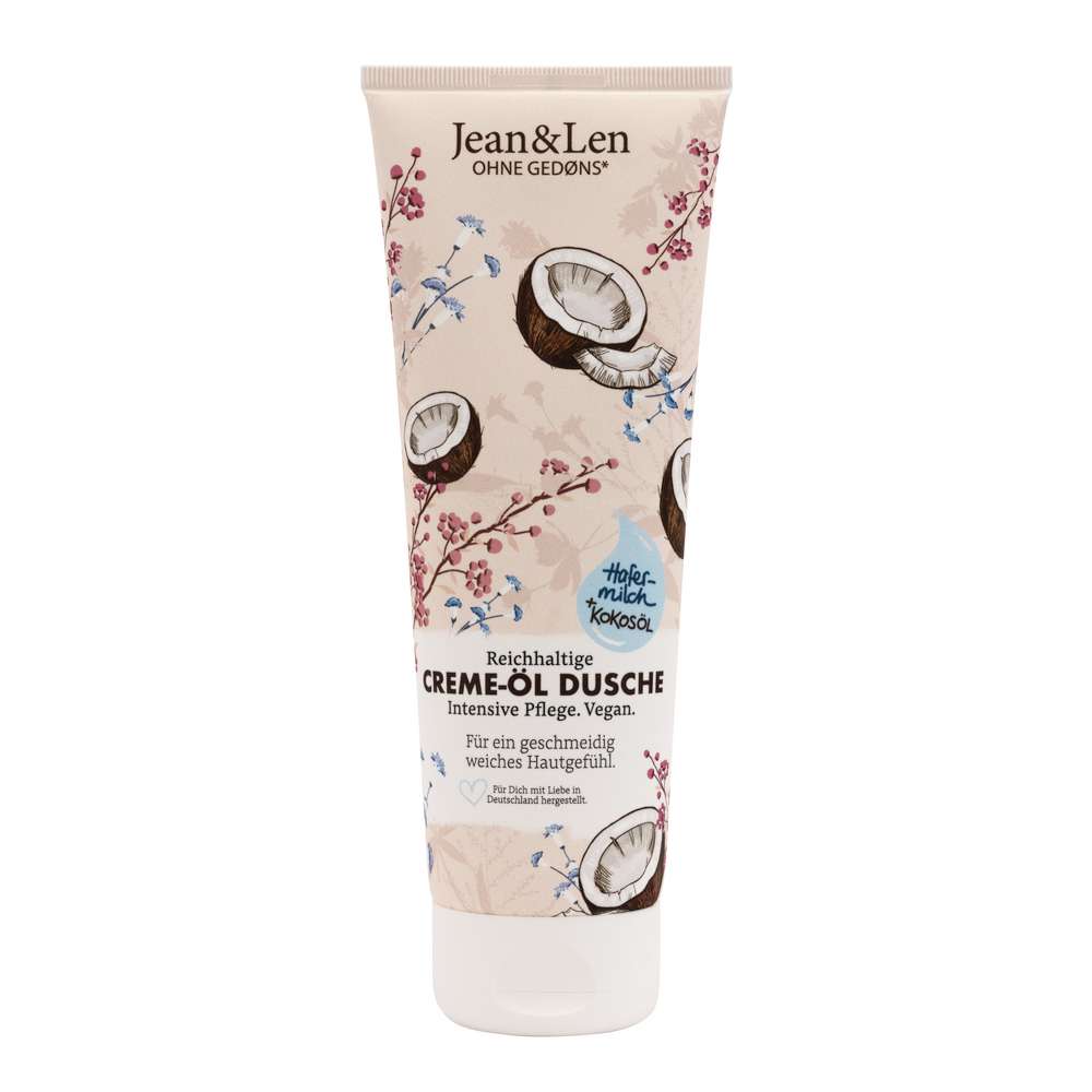Produktabbildung Jean & Len Cream-Öl Dusche, Hafermilch + Kokos