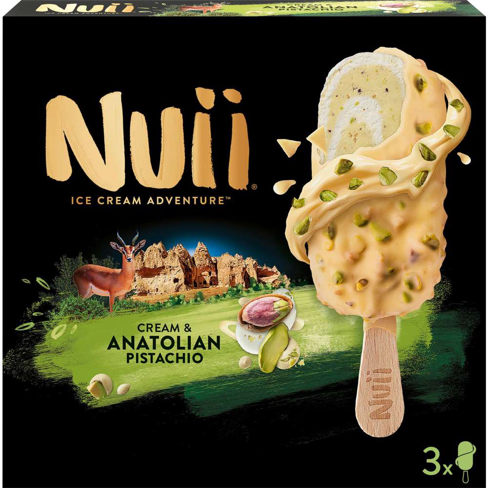 Produktabbildung Nuii Stiel-Eis, Cream & Anatolian Pistachio