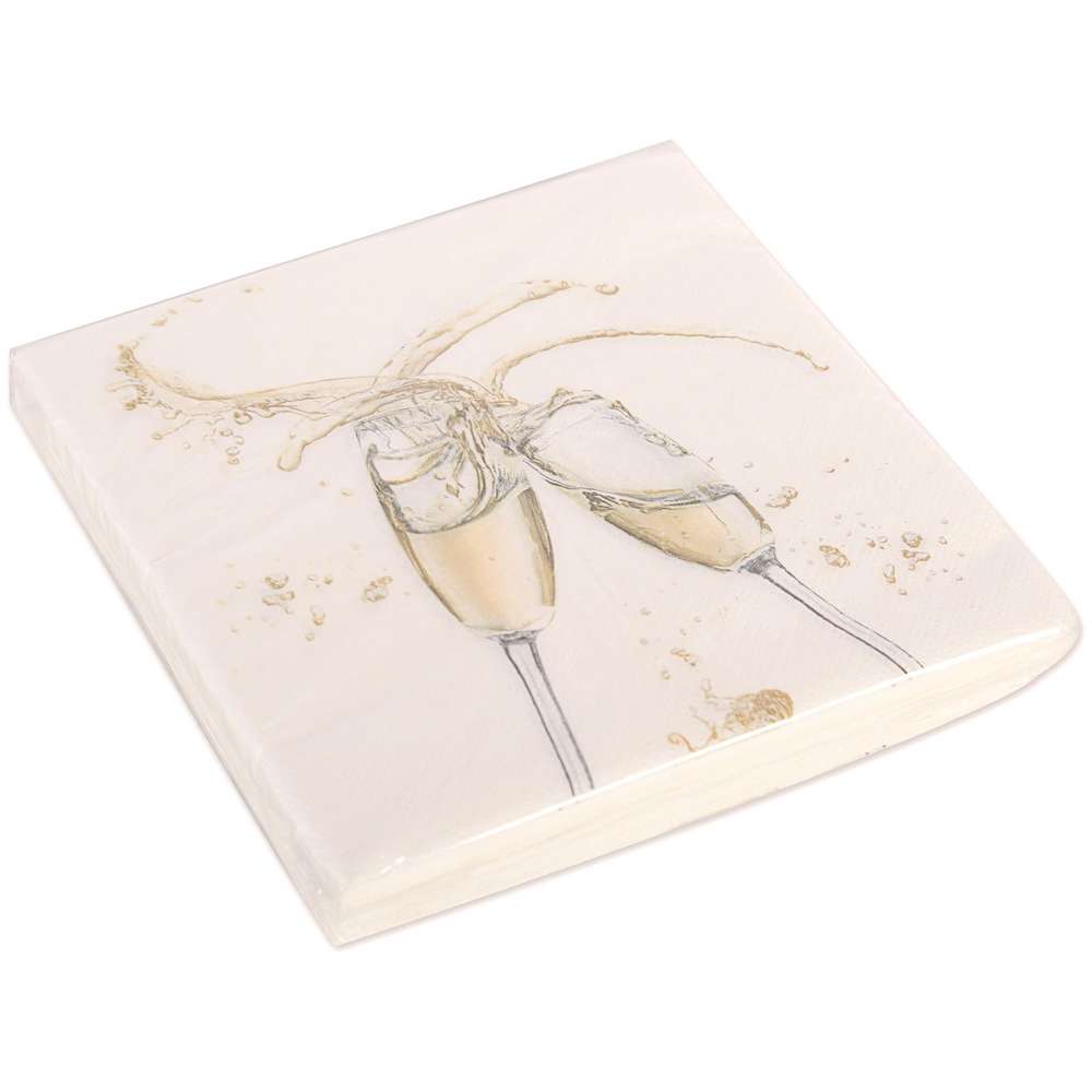 Produktabbildung Fries Servietten Silvester, hell