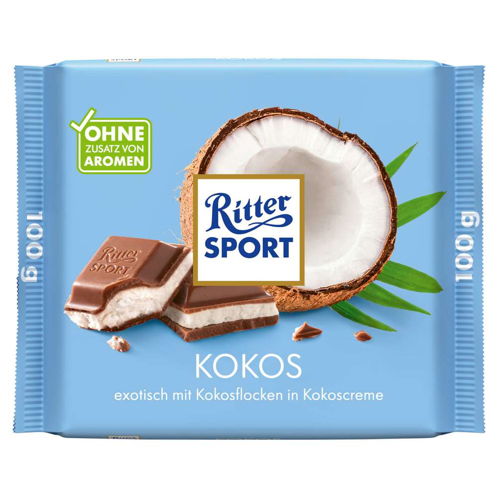 Produktabbildung Ritter Sport Tafelschokolade, Kokos