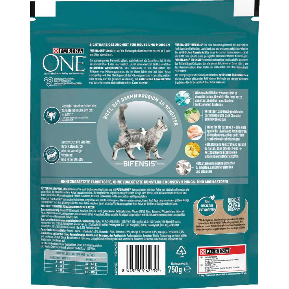 Produktabbildung Purina Katzen-Trockenfutter One, Adult, Huhn