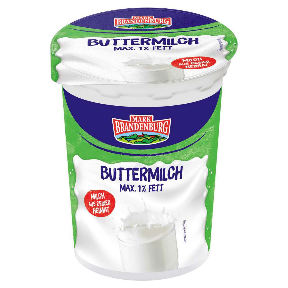 Produktabbildung Mark Brandenburg Buttermilch max. 1% Fett